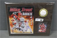 Mike Trout 2012 Rookie of Year Plaque