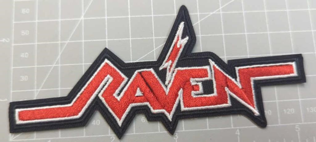 Raven iron on patch