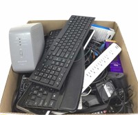 Assorted Keyboards, Remotes, Power Strips