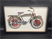Bicycle Magazine Collage Art Edge Home Framed