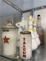 Barber Bottles and Canisters