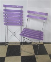 Purple Chairs.