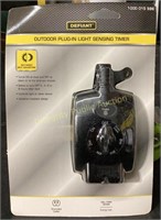 Defiant Outdoor Plug-In Light Sensing Timer