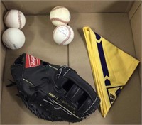 (6pc) Baseballs, Baseball Glove