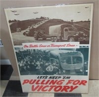 Original WWII "Pulling for Victory" poster.