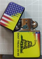 Zippo style letter don't tread on me