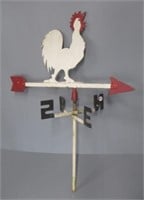 Rooster weathervane. Measures: 28.5" Tall.
