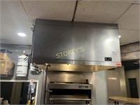 4' S/S Exhaust Hood w/ Fire Suppression System