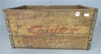 Squirt wood crate. Measures: 8.5" H x 16.5" W.