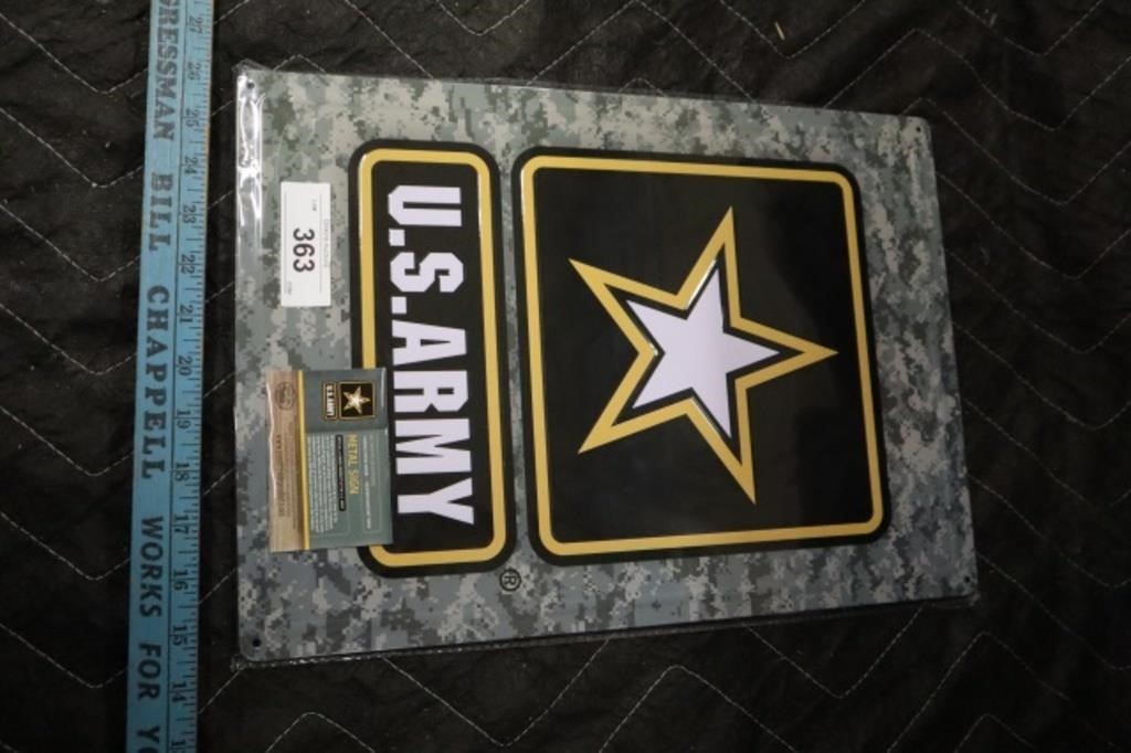 US Army metal sign