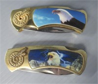 (2) Eagle folding knives.