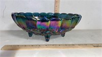 Indiana Glass Blue Iridescent Carnival Harvest