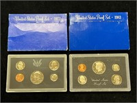 1972 & 1983 US Proof Sets in Boxes