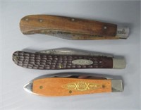 (3) Folding knives, includes case, etc.