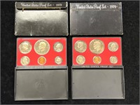 1973 & 1974 US Proof Sets in Boxes