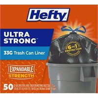 Ultra Strong 33 Gal. Draw String Trash Bags (50-Co