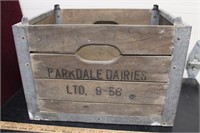 Parkdale Dairies Wooden Crate / 1956