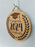 Congrats 2024 Graduate Wooden Sign
