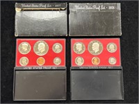 1977 & 1978 US Proof Sets in Boxes