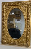 Antique Ornate Wood Mirror 18x26