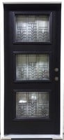 36" Wide Woodgrain Fiberglass Single Door