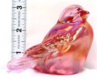Fenton pink iridescent bird