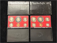 Two 1979 US Proof Sets in Boxes
