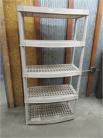Plastic Shelving Unit - 5 Shelves