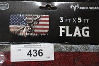 3x5 USA Deer Flag