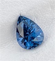Natural Pear Shape  Blue Spinel 1. 27 Cts- Untreat