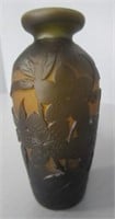 Antique amber hand carved vase. Very nice.