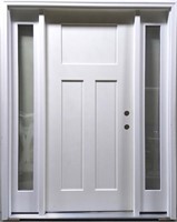 36" Wide Smooth Door with Two Sidelites