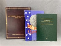 State Quarters with Indian Head Pennies