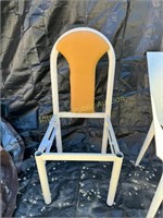 2ct Metal Chairs Yellow - No Seat