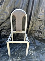 2ct Metal Chairs Brown - No Seat