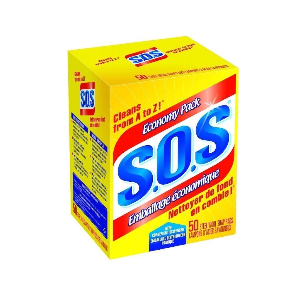 SOS Steel Wool Soap Pads 50-Count
