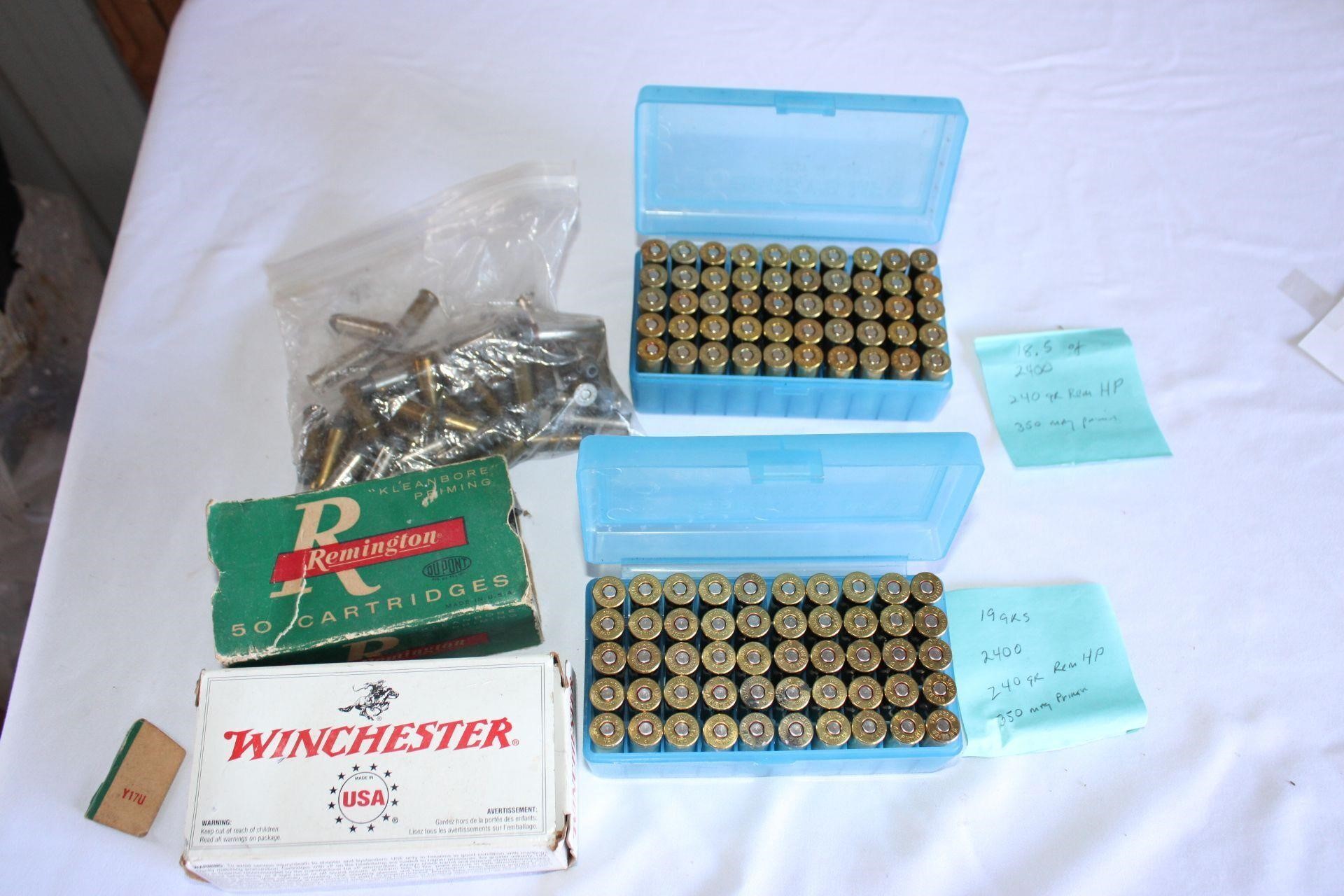 100 ROUNDS OF 44 MAGNUM  & 100+ ROUNDS .38 SPECIAL