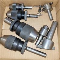9 PC LATHE/MILL CHUCKS, FLY, CUTTERS, OTHER