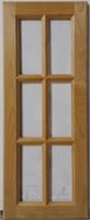 (3) Maple Cabinet Mullion Doors