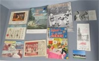 Vintage lot of advertising booklets.