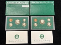 1996 & 1998 US Proof Sets in Boxes