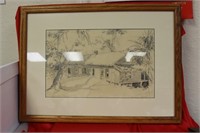 An Original Pencil Drawing by Romaine Gibson