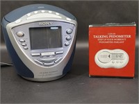 Sony Dream Machine CD Radio, Talking Pedometer