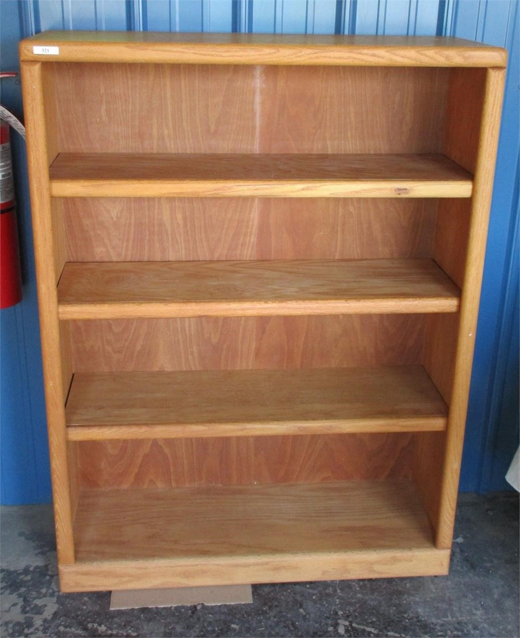 Oak Bookshelf  - 36"W x 48"H x 12"W