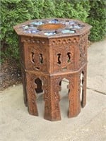 Antique Persian Indian Eastern Octagon Table