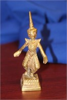 A Solid Brass or Bronze Thai Dancer