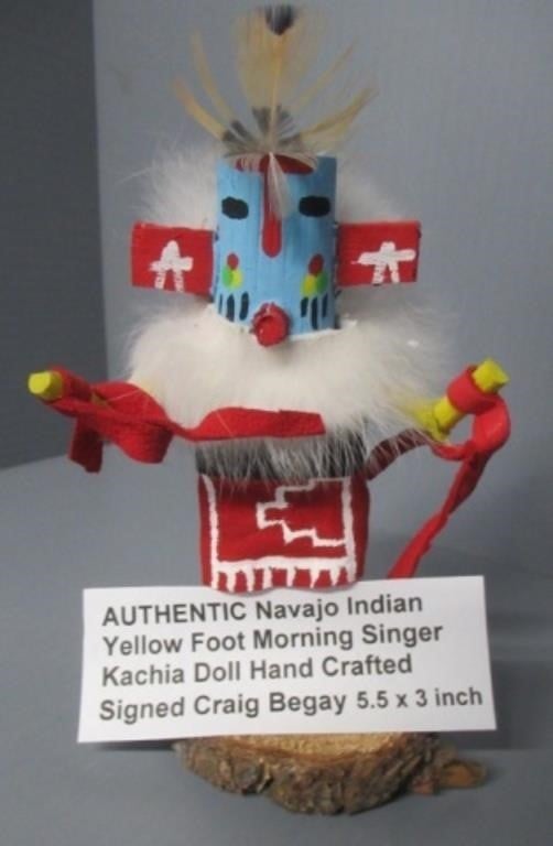 Authentic Navajo Indian Yellow Foot Morning