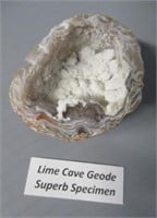 Lime Cave Geode. Superb Specimen.