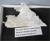 Beautiful Multi-Crystal Quartz Museum Display
