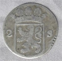 1731 Dutch American Colonial Coin.